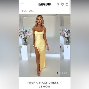 BABYBOO Misha Maxi Dress-Lemon
